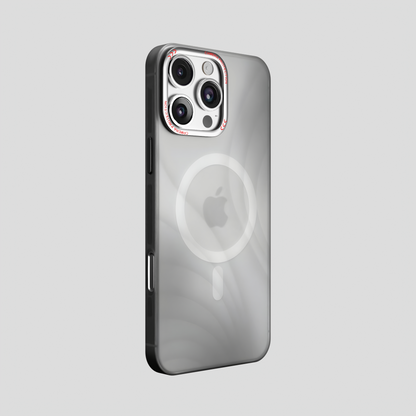 MeteorGlow – Titanium Grey Unique Frosted Finish MagSafe Case for iPhone 16 pro max