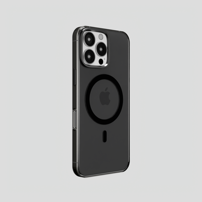 Ironclad Aura – Smoky Grey MagSafe Transparent Shield Case for iphone 16 pro