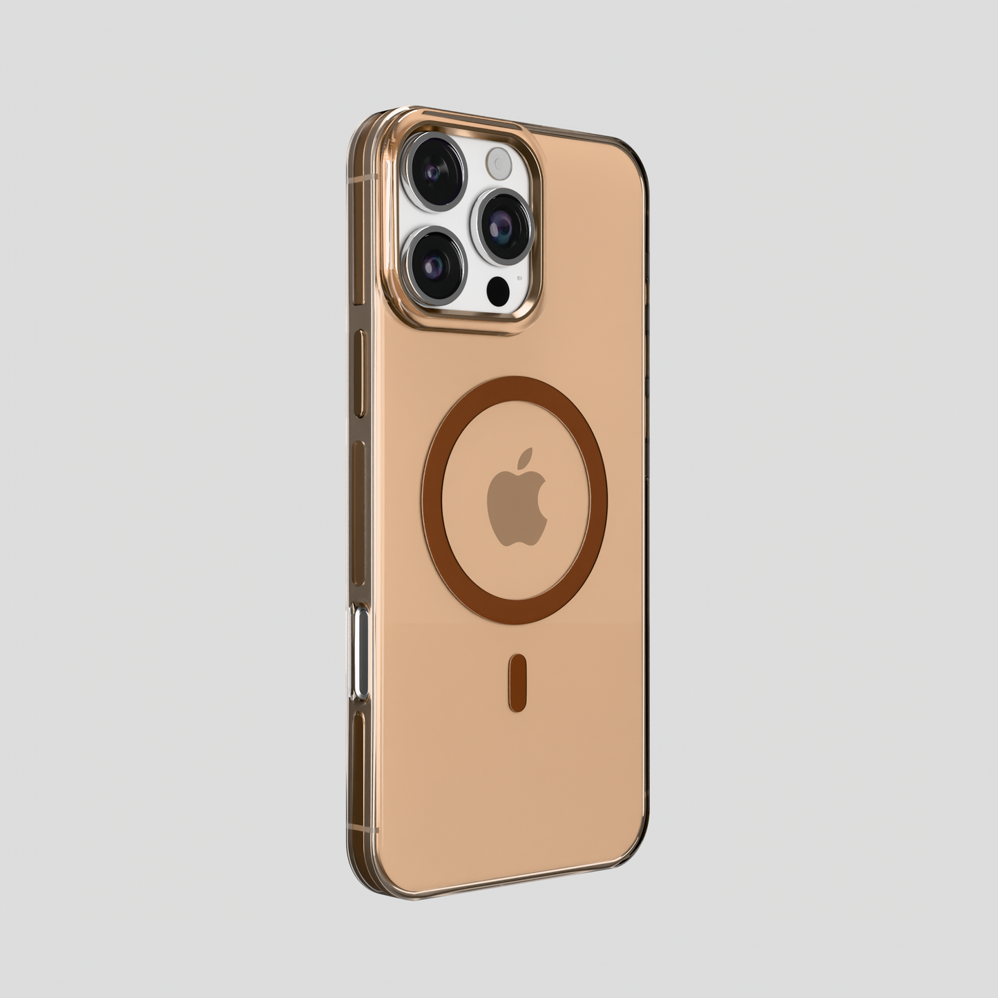 Crystal Flux – Desert Transparent Magnetic Case for iPhone 16 pro max