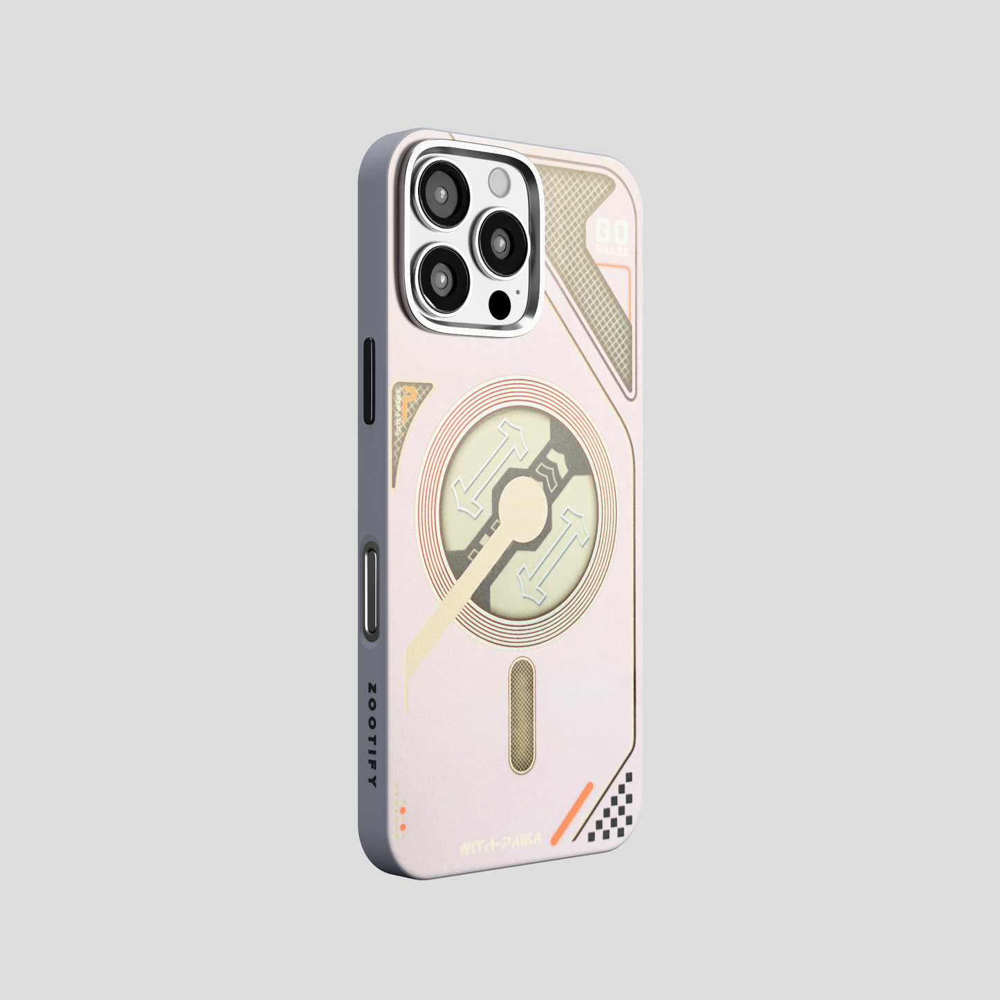 VectorEdge – Grey Modern Magsafe case for iPhone 16 pro