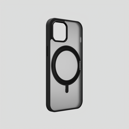 Orbit Grip – 360° Tactile O-Stand Clear transparent Case for iPhone 15
