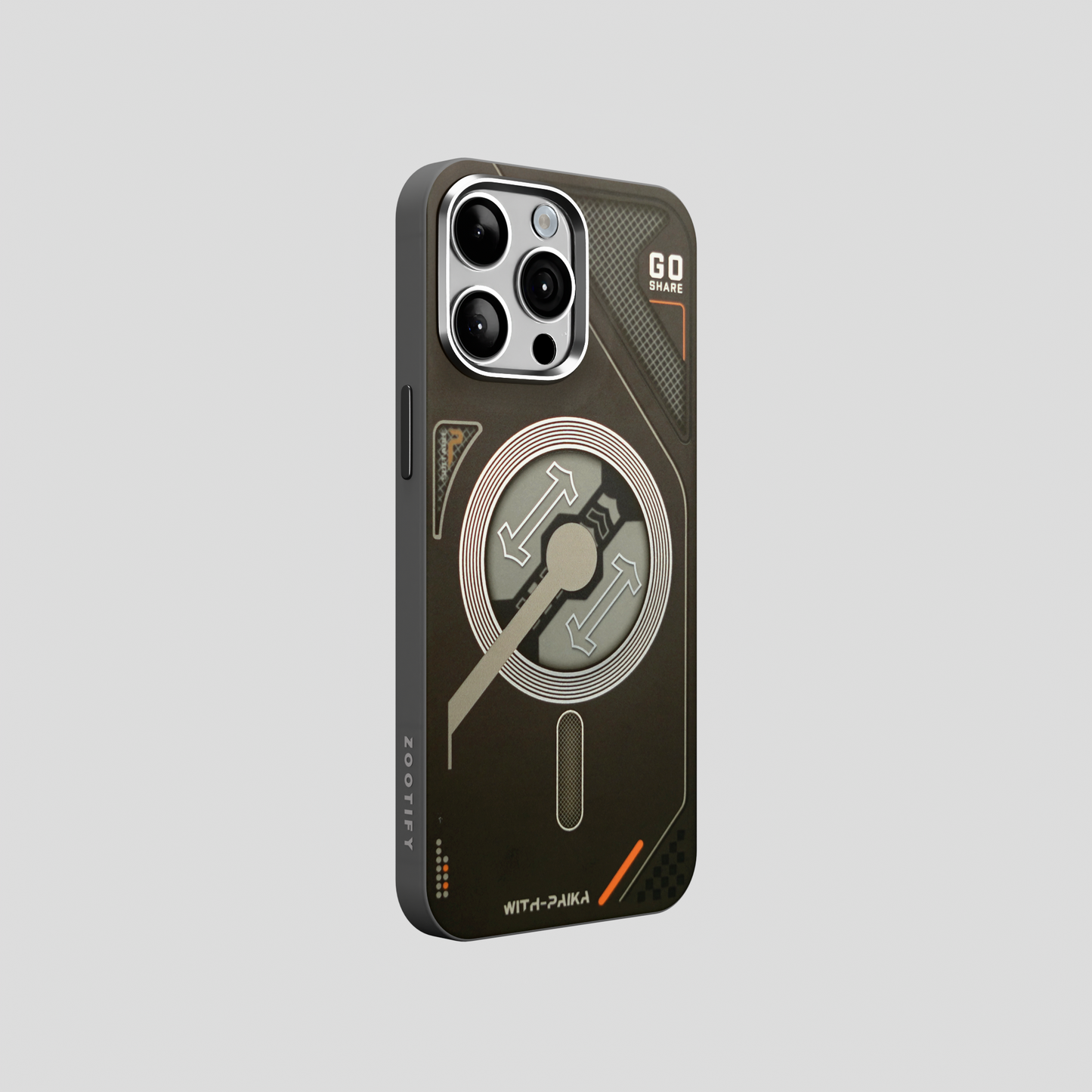 VectorEdge – Black Modern Aesthetics Magsafe case for iPhone 15 pro