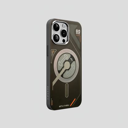 VectorEdge – Black Modern Aesthetics Magsafe case for iPhone 15 pro