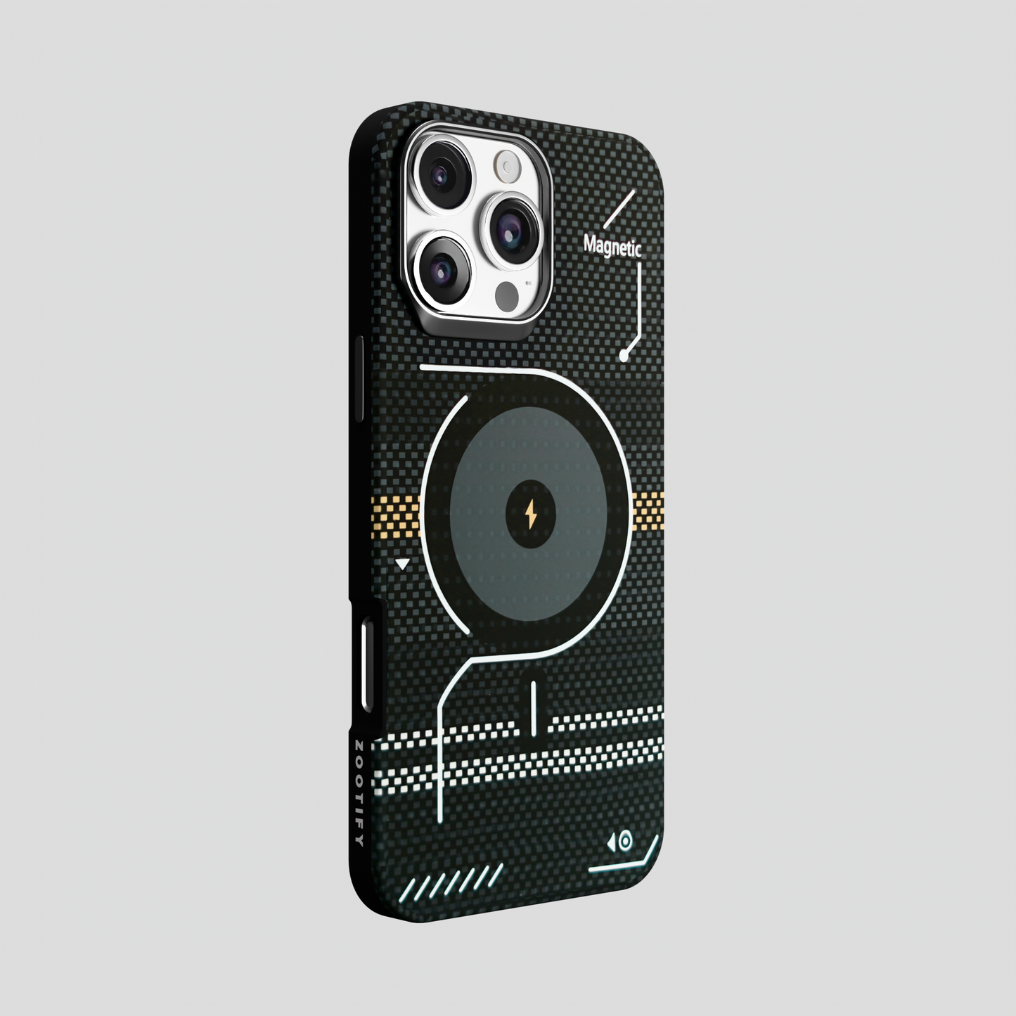 ArtiShell – Black Detachable Layer Modular MagSafe Case for IPhone 16 pro max