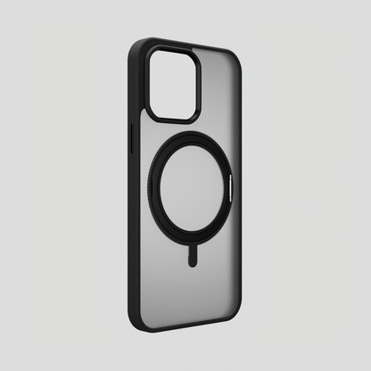 Orbit Grip – 360° Tactile O-Stand Clear transparent Case for iPhone 15 pro max