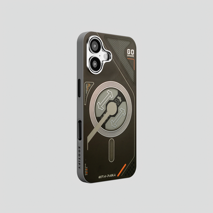 VectorEdge – Black  Modern Aesthetics Magsafe case for iPhone 16