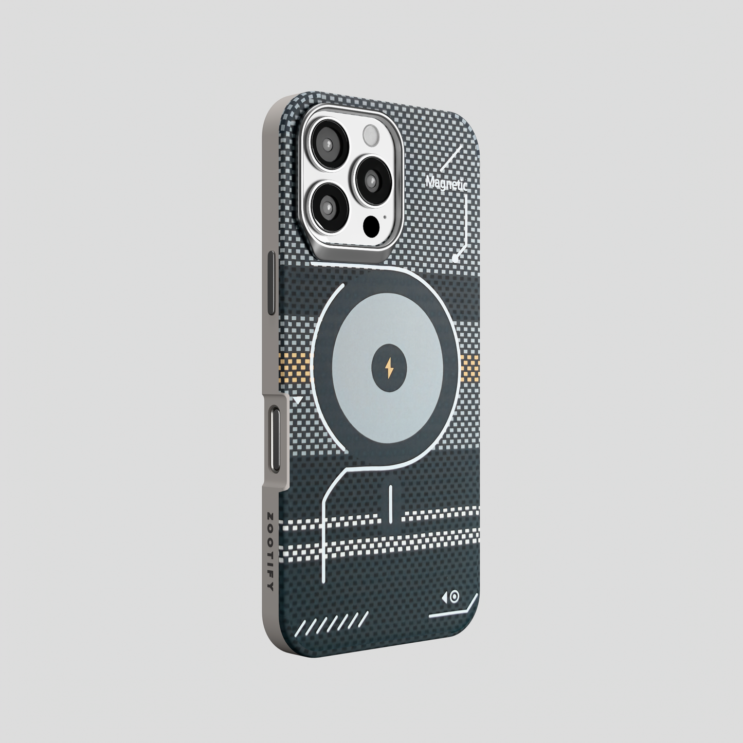 ArtiShell – Grey Detachable Layer Modular MagSafe Case for iPhone 16 pro