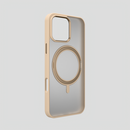 Orbit Grip – Dessert 360° Tactile O-Stand Clear transparent Case for iPhone 16 pro max
