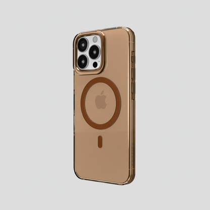 Crystal Flux – Transparent Magnetic Case for iPhone 16 pro