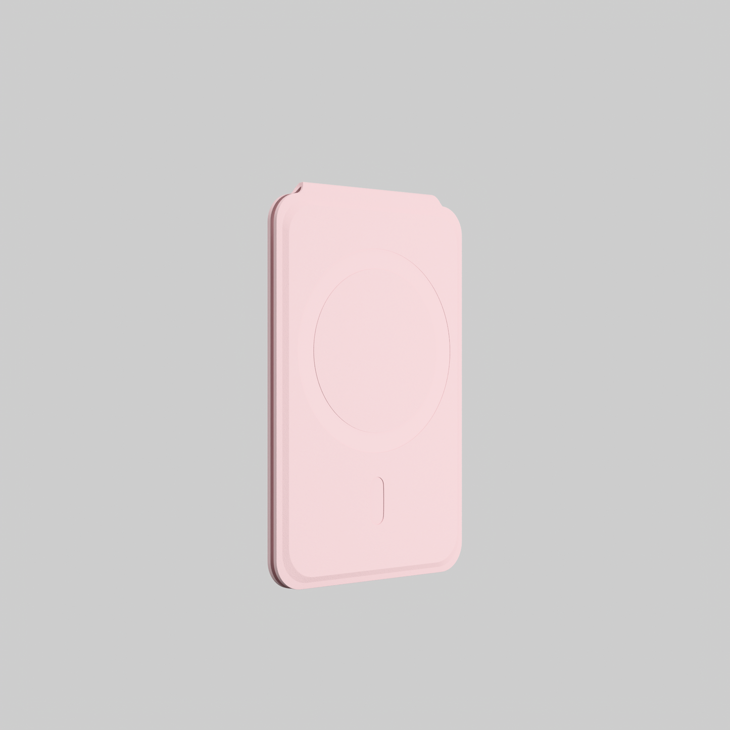 MagSafe Wallet – Pink Premium Leatherite Slim Card Holder with Stand