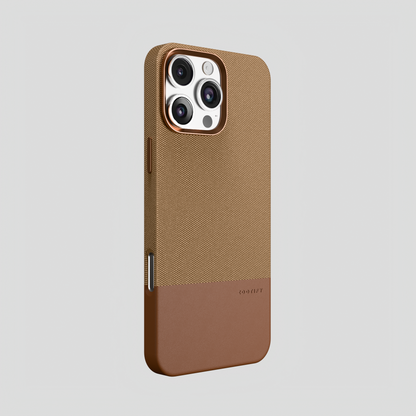 ForgeCraft – Dessert Vintage Leather Grip Case for iPhone 16 pro max