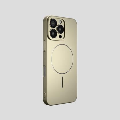 CamSafe – Gray Minimal phone case with Kickstand & LensGuard for iPhone 16 pro