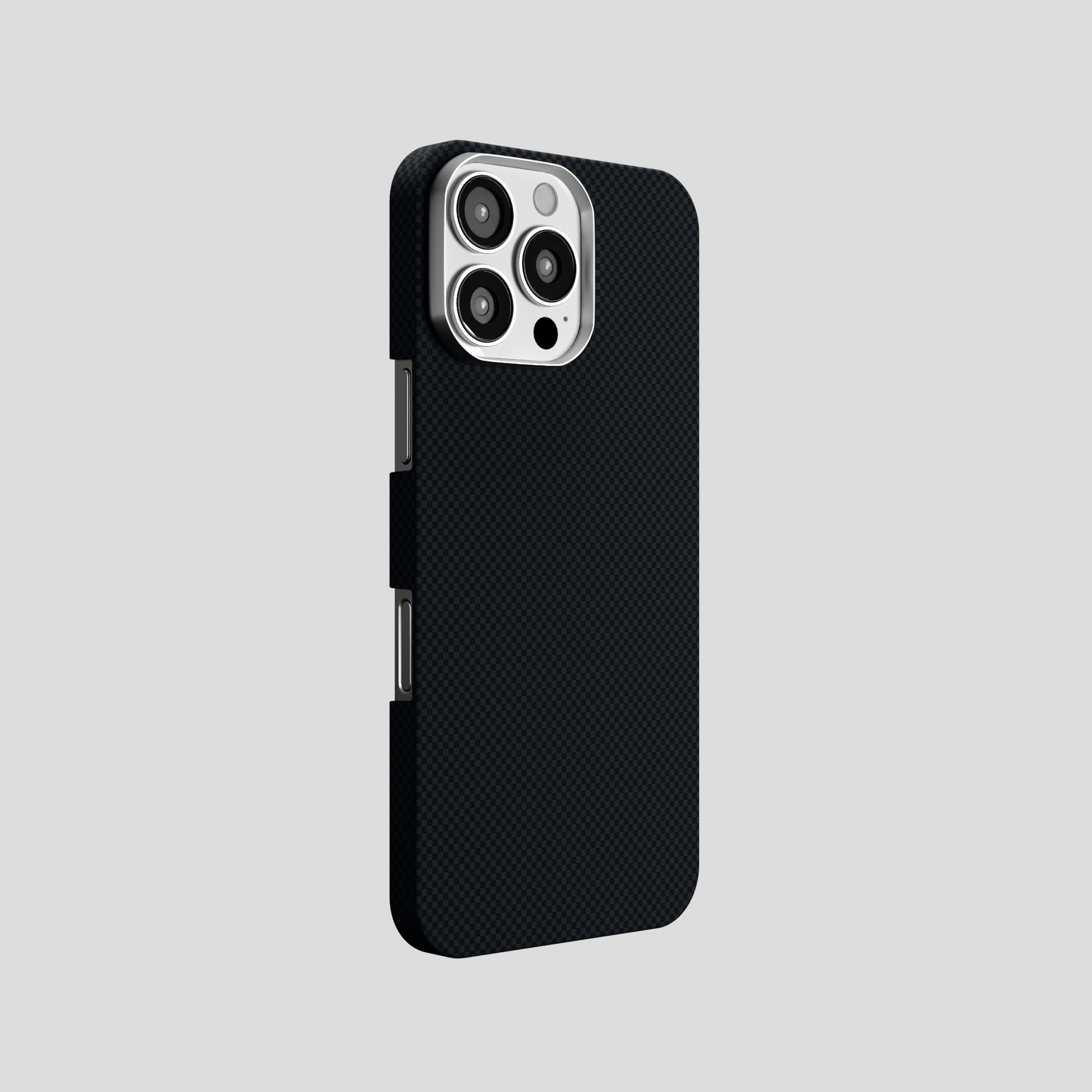 StealthForm – Black Kevlar Shield MagSafe Case for iPhone 16 pro