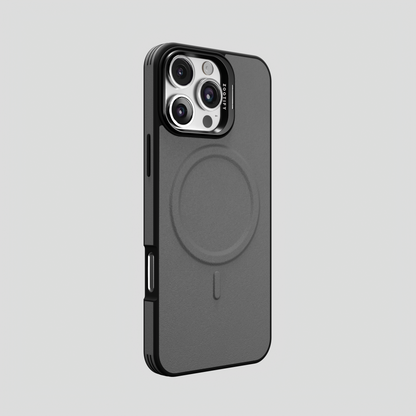 PrimoEdge – Grey Luxe Leather design Magsafe case for iPhone 16 pro max