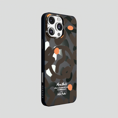 NeoWave – Black  Unique Double layer 3D-Print Frosted MagSafe Case for iPhone 16 pro max