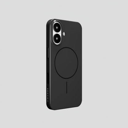 GlossCraft –  Black Classic Glossy Magsafe Phone Case for iPhone 16