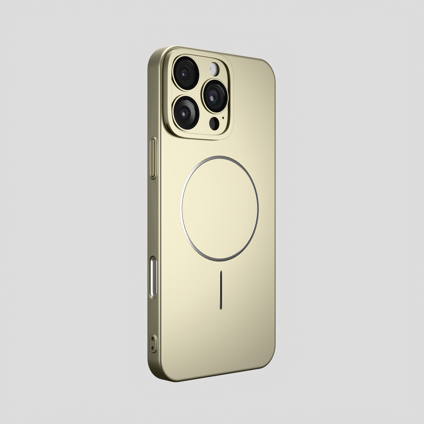 CamSafe – Green Minimal phone case with Kickstand & LensGuard for iPhone 16 pro max