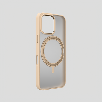 Orbit Grip –  Dessert 360° Tactile O-Stand Clear transparent Case for iPhone 16 pro