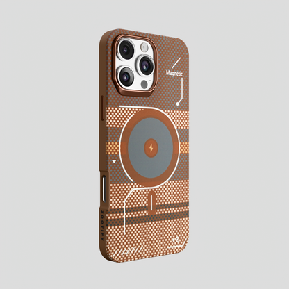 ArtiShell – Brown Detachable Layer Modular MagSafe Case for IPhone 16 pro max