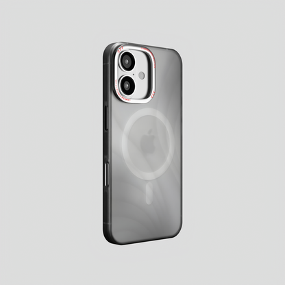 MeteorGlow – Titanium Grey Unique Frosted Finish MagSafe Case for iPhone 16