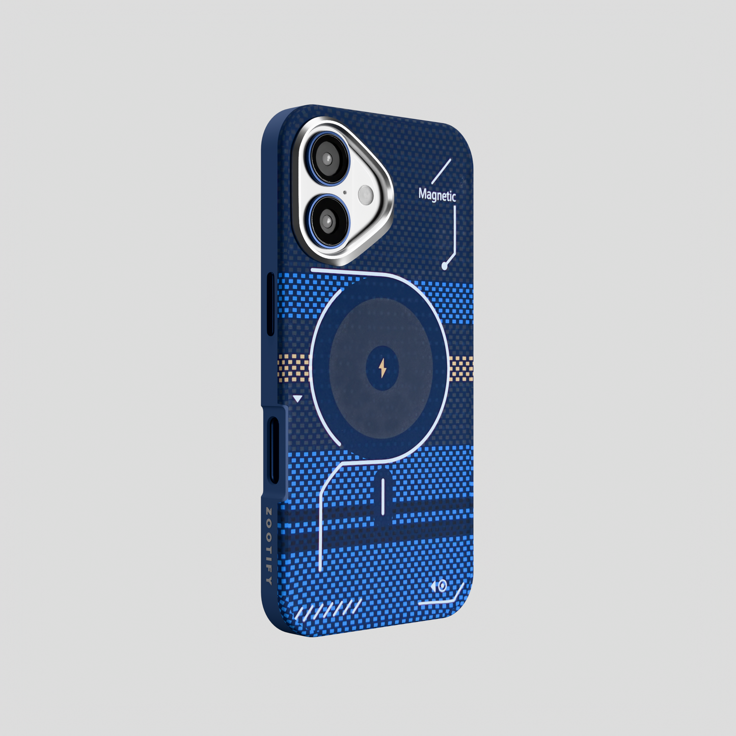ArtiShell – Blue Detachable Layer Modular MagSafe Case for IPhone 16