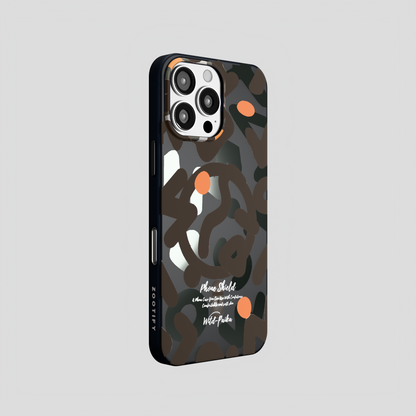 NeoWave –  Black Unique Double layer 3D-Print Frosted MagSafe Case for iPhone 16 pro