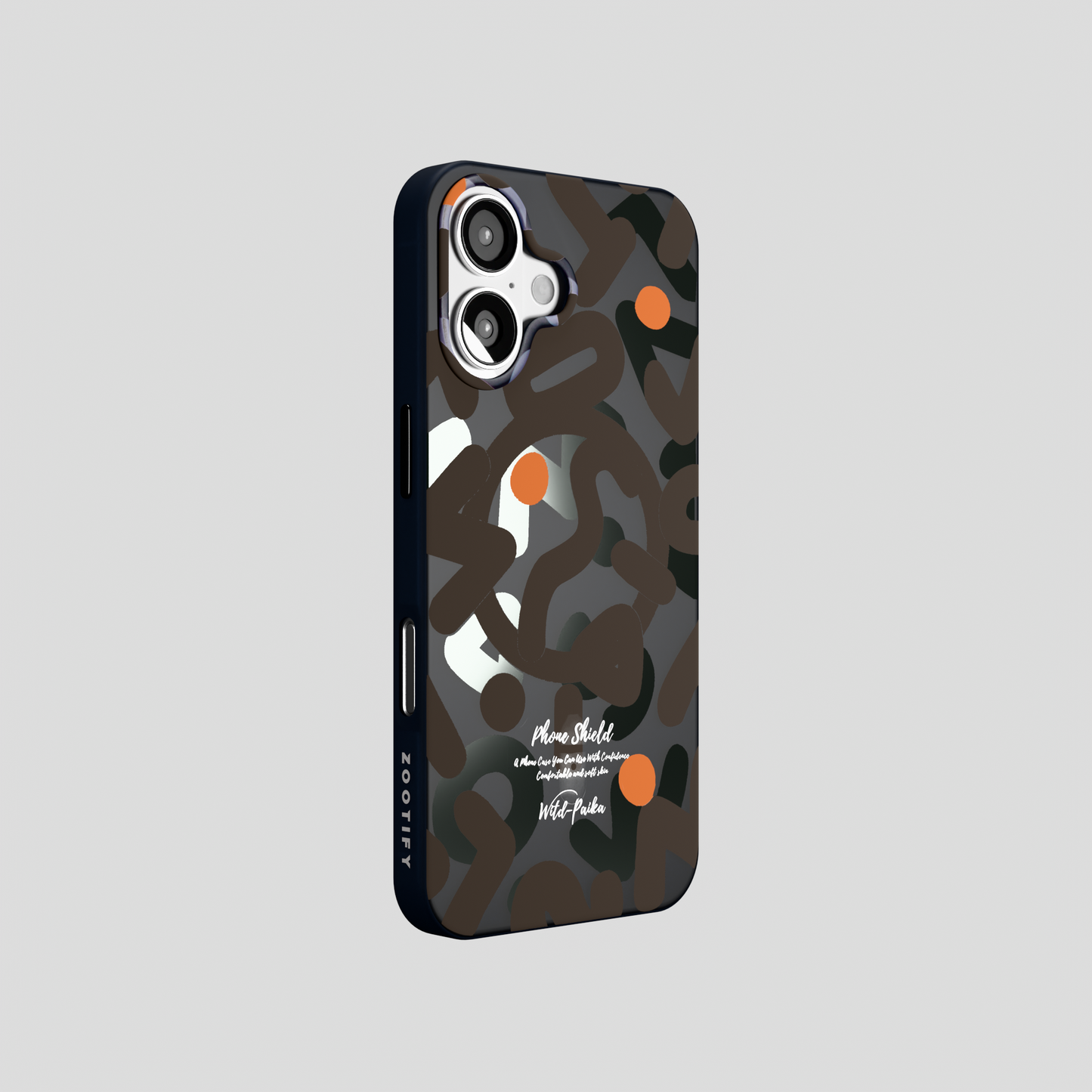NeoWave – Black Unique Double layer 3D-Print Frosted MagSafe Case for iPhone 16