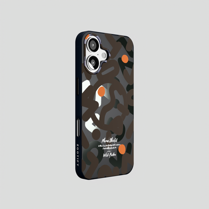 NeoWave – Black Unique Double layer 3D-Print Frosted MagSafe Case for iPhone 16