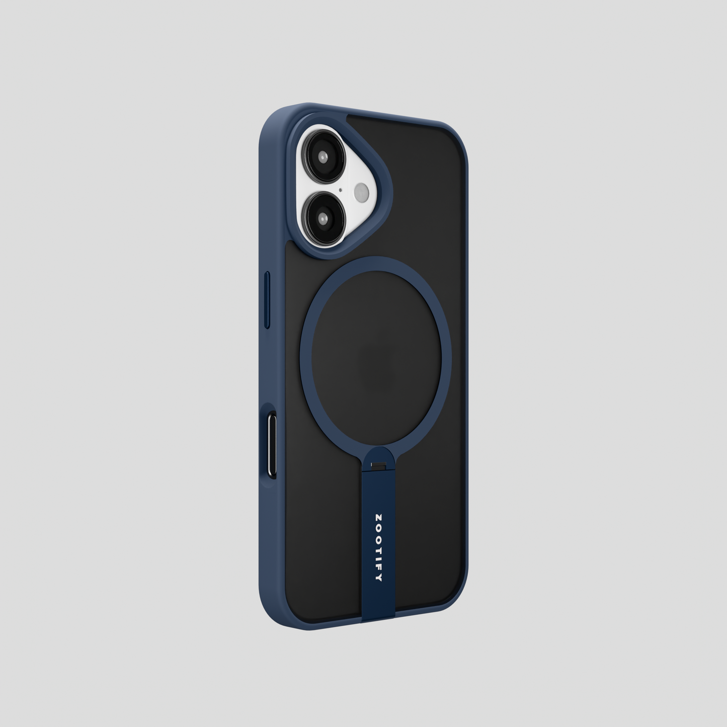FroStand – Blue Matte MagSafe T-Stand Case for iPhone 16