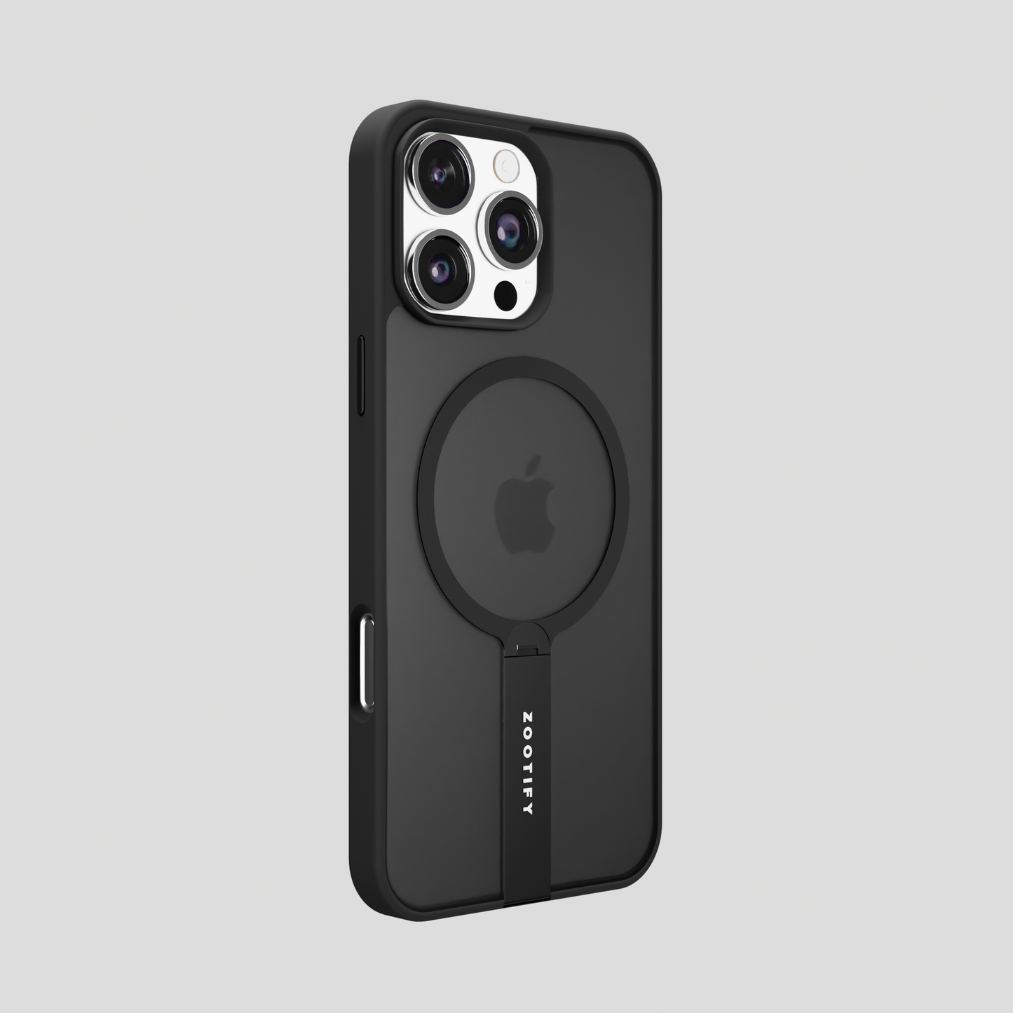 FroStand –  Black Matte MagSafe T-Stand Case for iPhone 16 pro max
