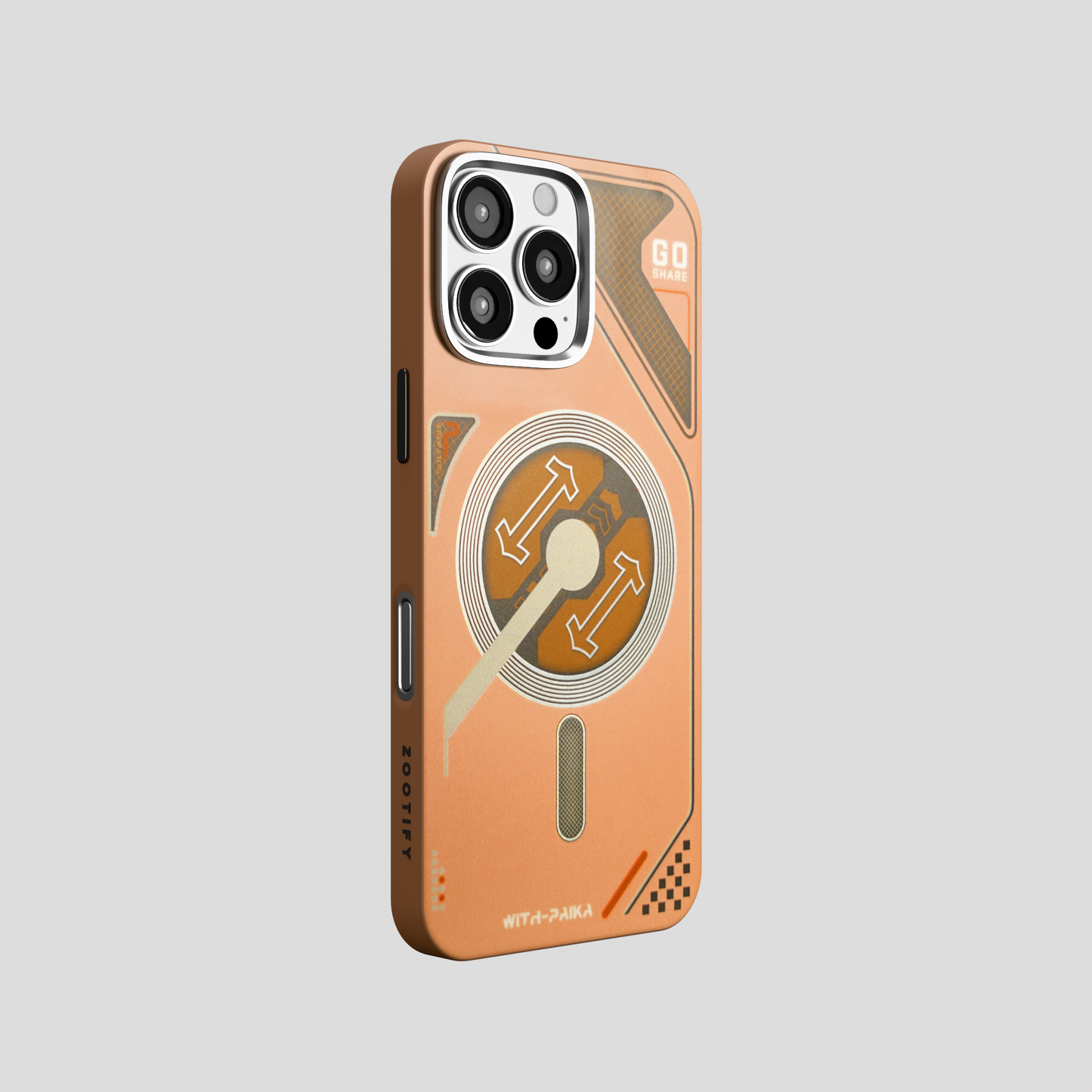 VectorEdge – Brown Modern Magsafe case for iPhone 16 pro
