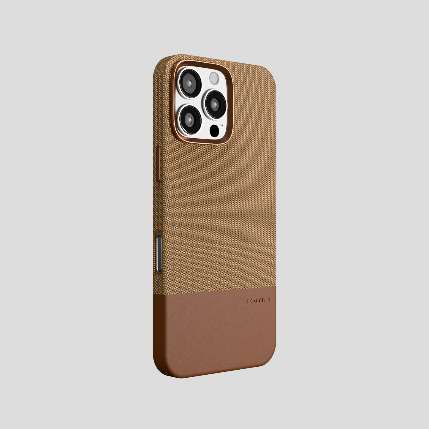 ForgeCraft – Dessert Vintage Leather Grip Case for iPhone 16 pro