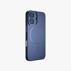 CamSafe –  Blue Minimal phone case with Kickstand & LensGuard for iPhone 16