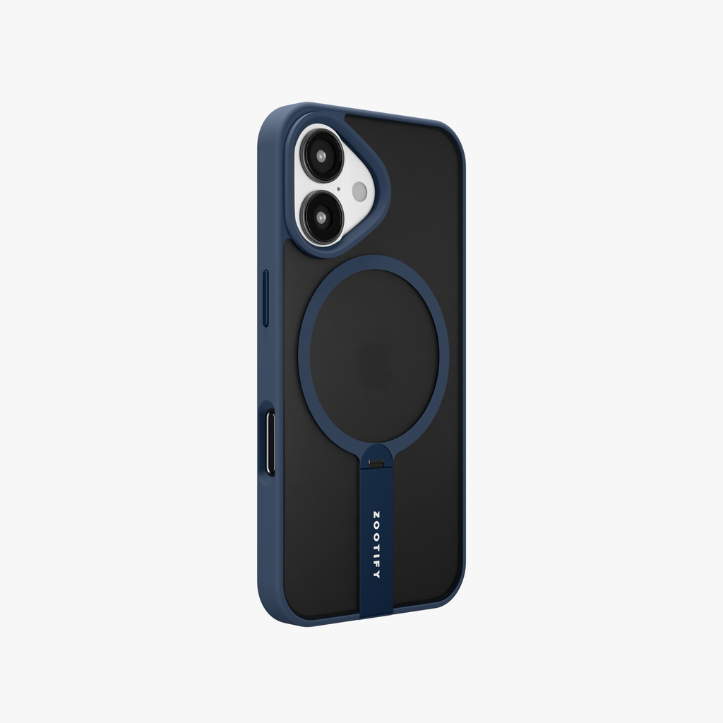 FroStand – Blue Matte MagSafe T-Stand Case for iPhone 16