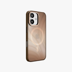 MeteorGlow – Brown Unique Frosted Finish MagSafe Case for iPhone 16