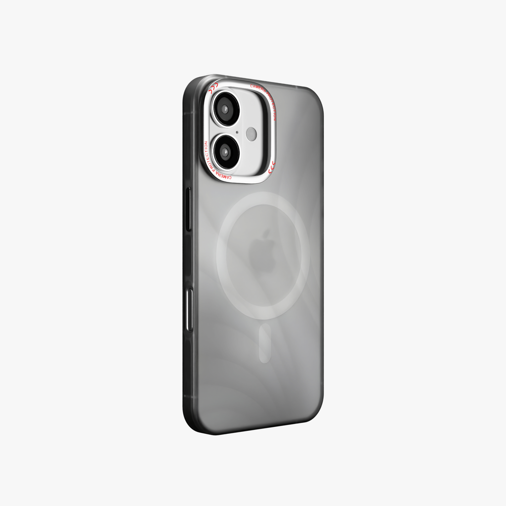 MeteorGlow – Titanium Grey Unique Frosted Finish MagSafe Case for iPhone 16