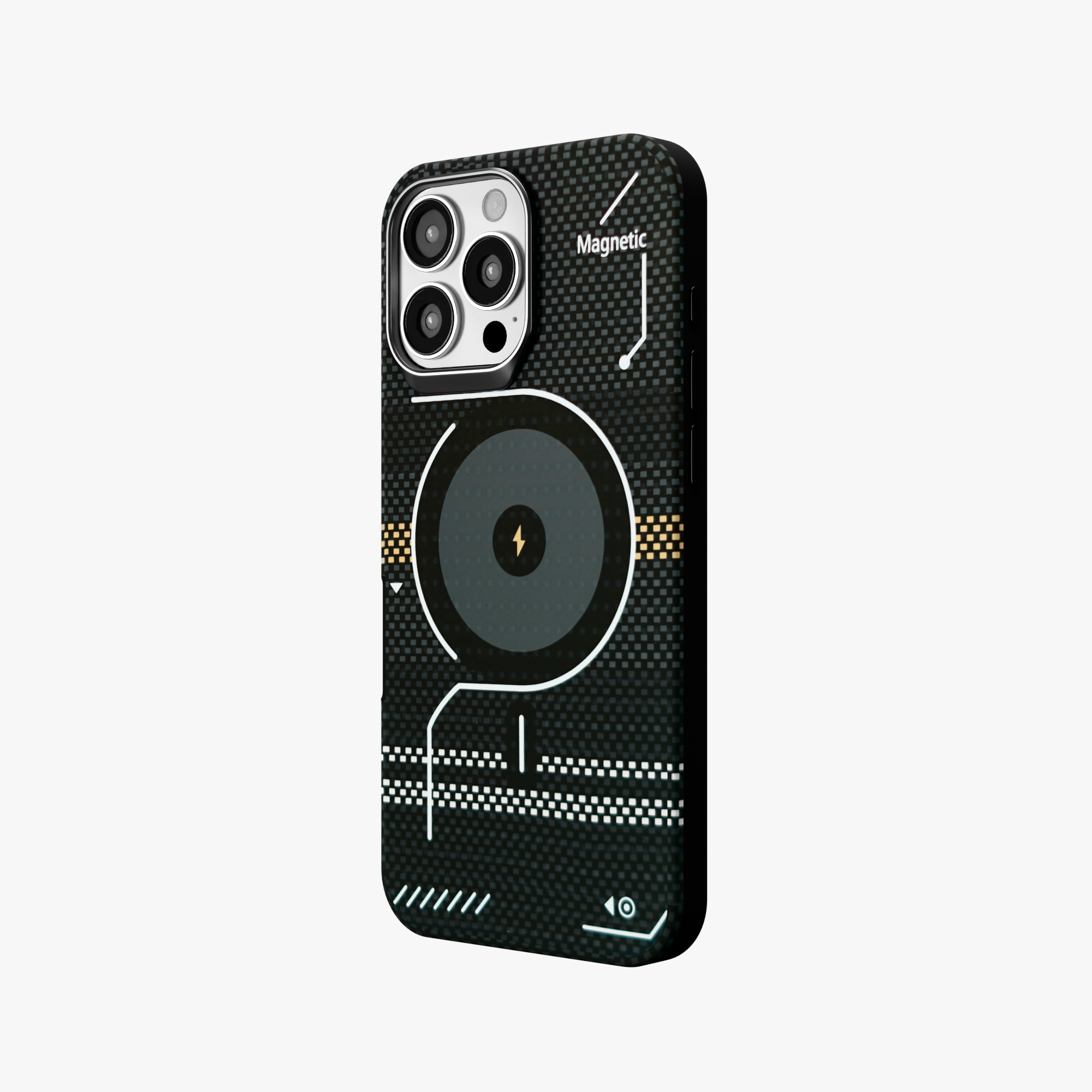 ArtiShell – Black Detachable Layer Modular MagSafe Case for iPhone 16 pro