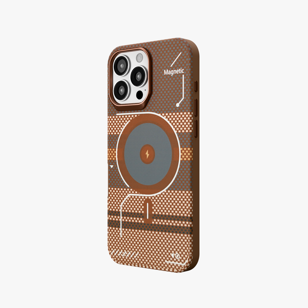 ArtiShell – Brown Detachable Layer Modular MagSafe Case for iPhone 16 pro