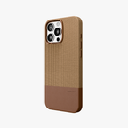 ForgeCraft – Brown Vintage Leather Grip Case for iPhone 16 pro