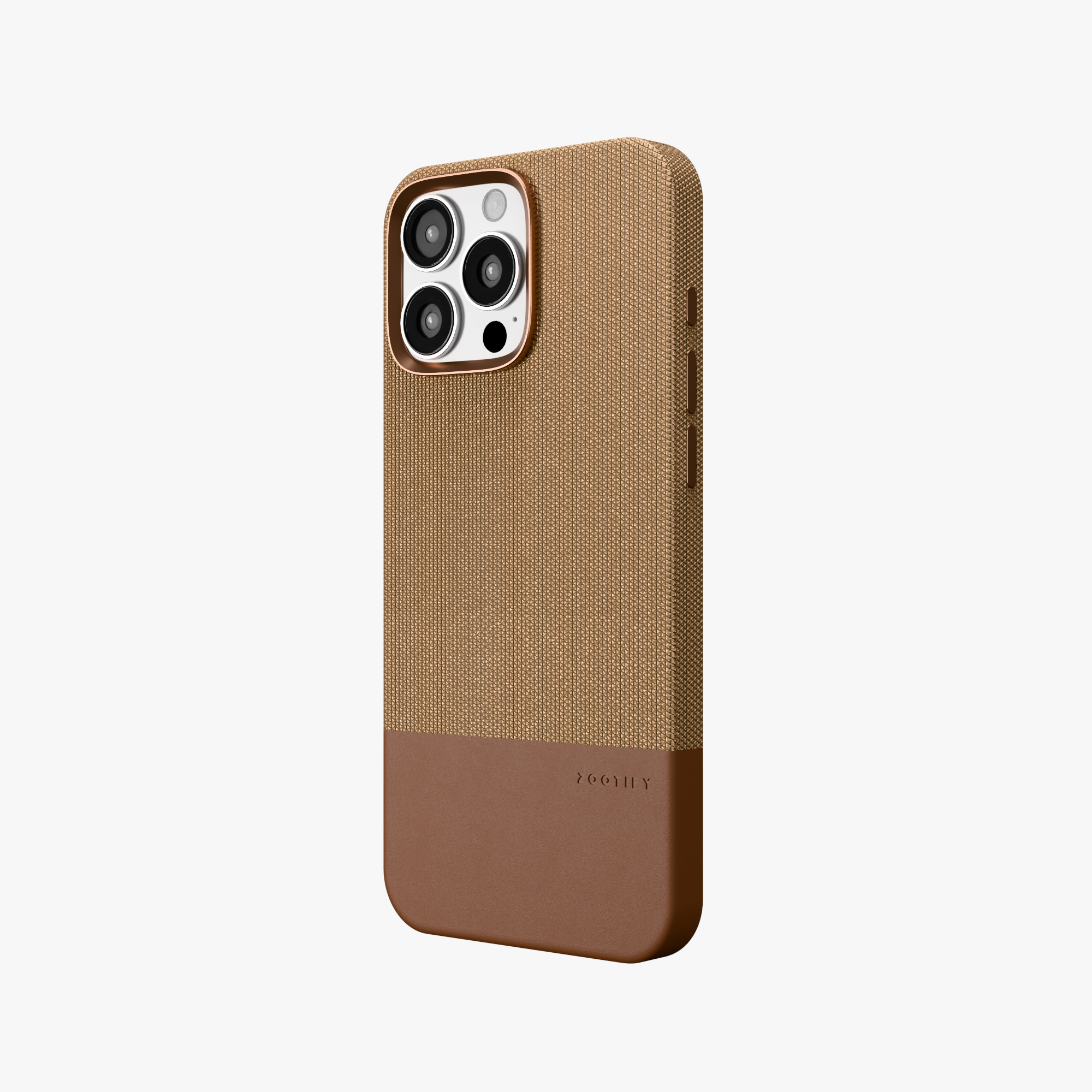 ForgeCraft – Brown Vintage Leather Grip Case for iPhone 16 pro