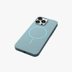 GlossCraft – Classic blue Glossy Magsafe Phone Case for iPhone 16 pro
