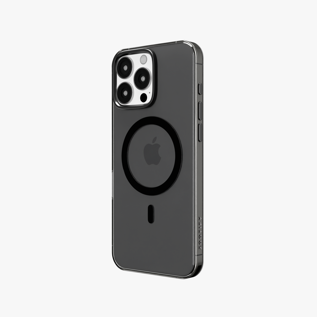 Ironclad Aura – Smoky Grey MagSafe Transparent Shield Case for iPhone 16 pro