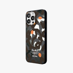 NeoWave –  Black Unique Double-layer Print Frosted MagSafe Phone Cover for iPhone 16 pro