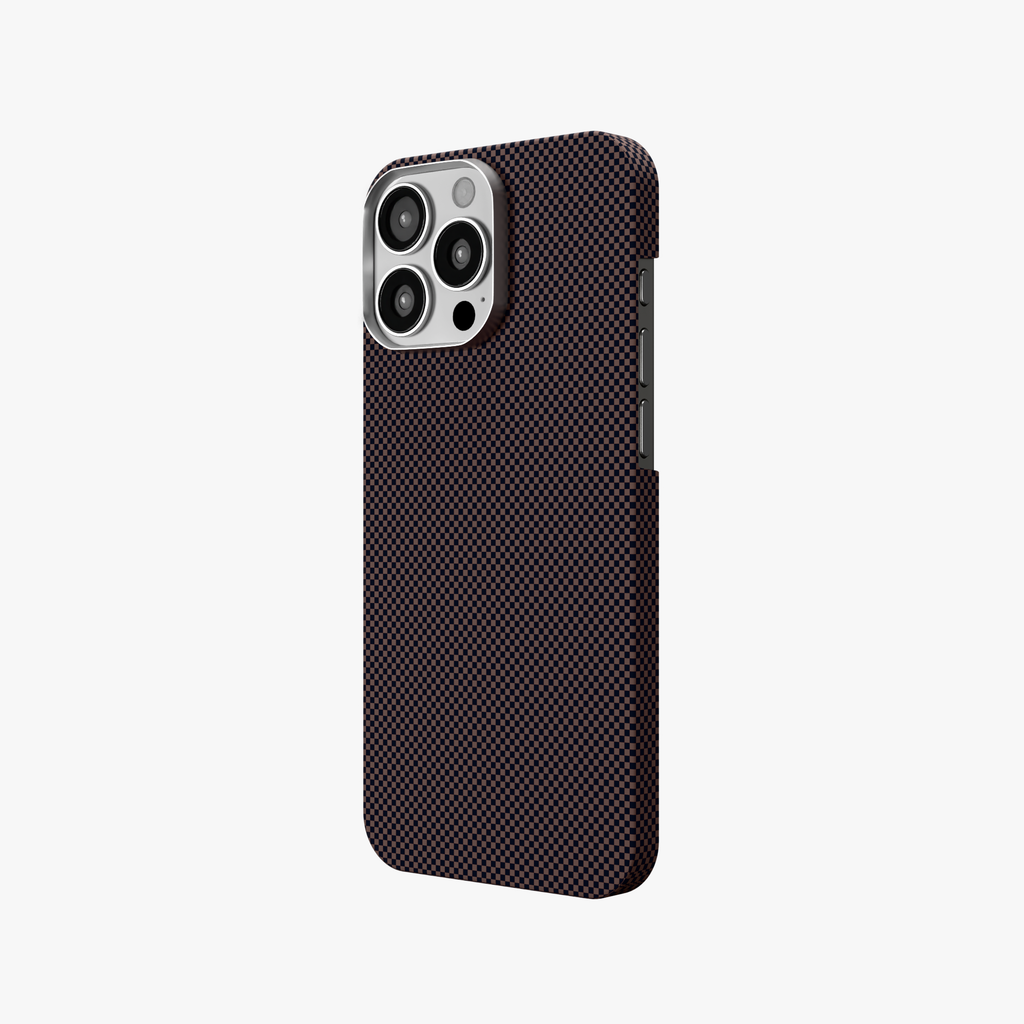 StealthForm – Brown Kevlar Shield MagSafe Case for iPhone 16 pro