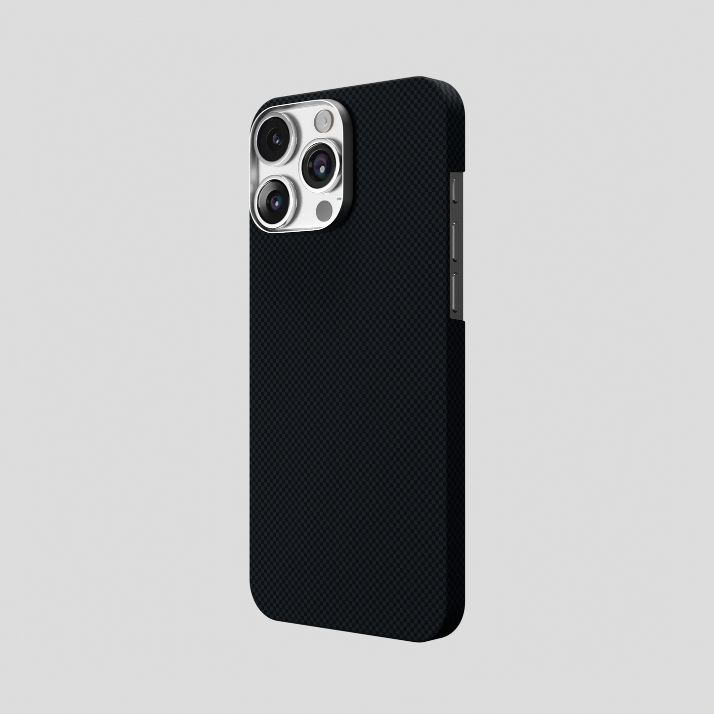 StealthForm – Black Kevlar Shield MagSafe Case for iPhone 16 pro max