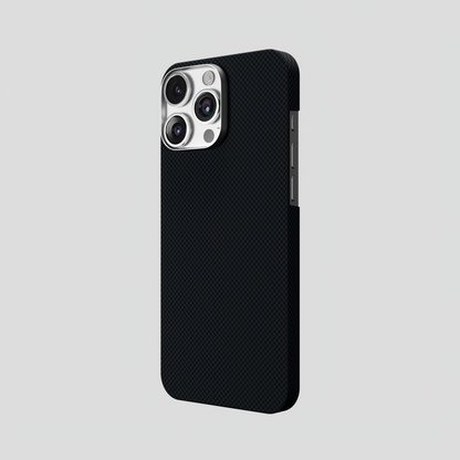 StealthForm – Black Kevlar Shield MagSafe Case for iPhone 16 pro max