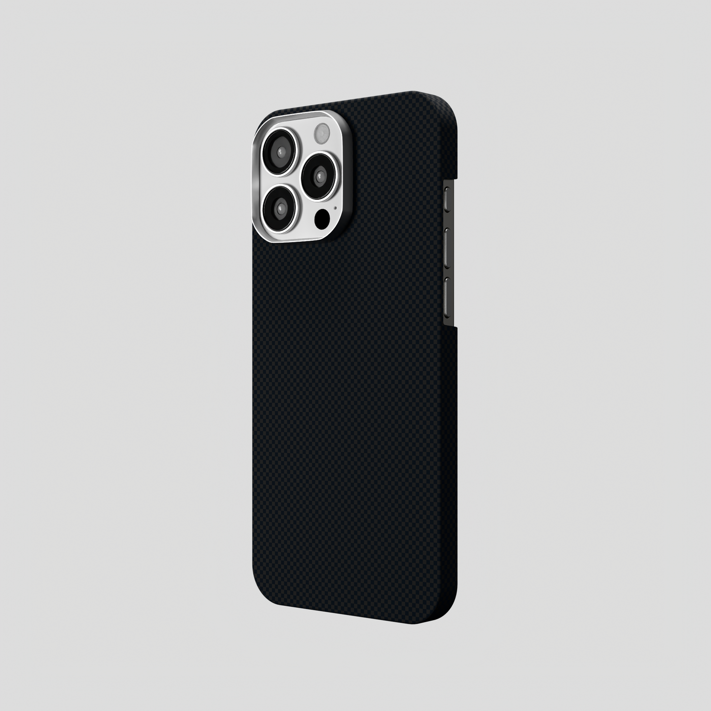 StealthForm – Black Kevlar Shield MagSafe Case for iPhone 16 pro