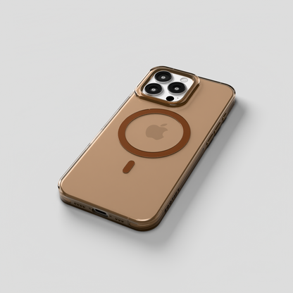 Crystal Flux – Transparent Magnetic Case for iPhone 16 pro