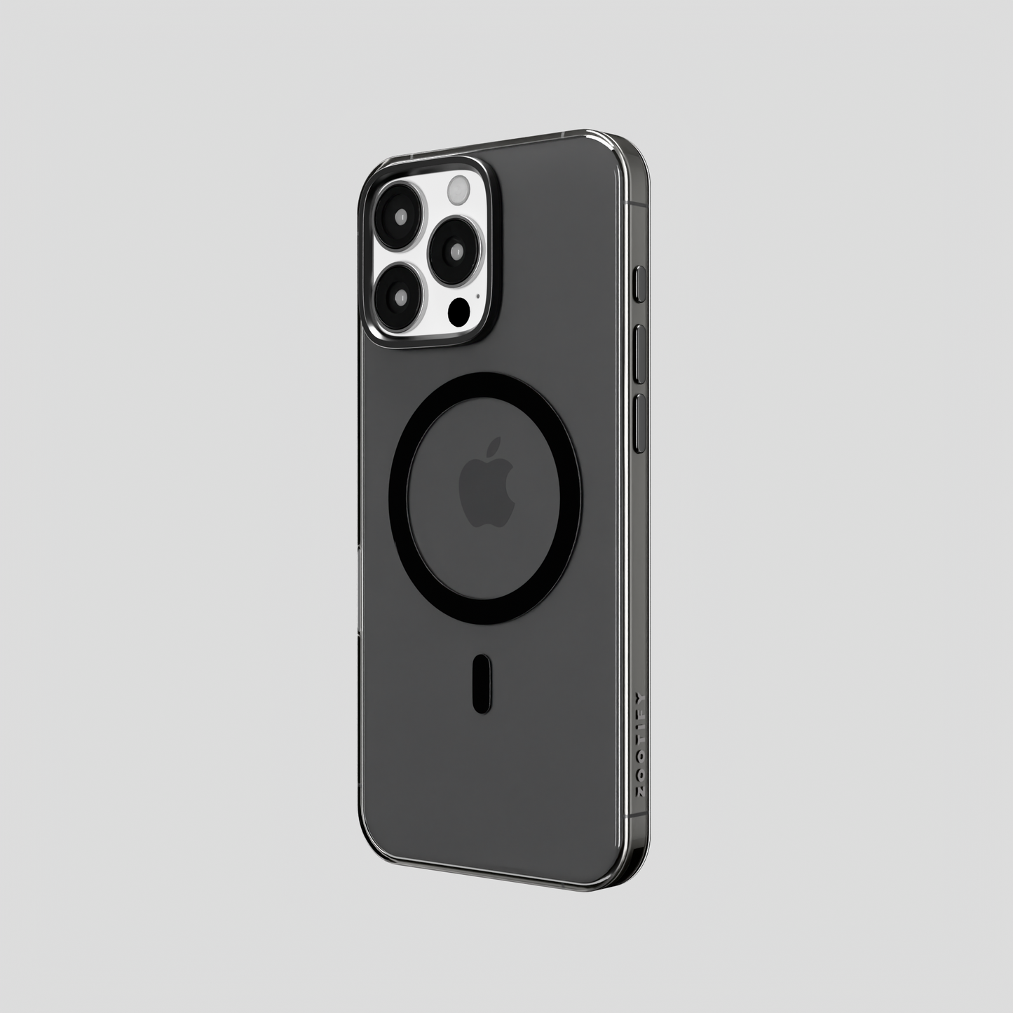 Ironclad Aura – Smoky Grey MagSafe Transparent Shield Case for iphone 16 pro