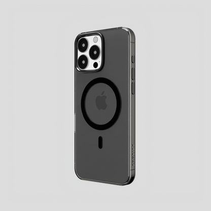 Ironclad Aura – Smoky Grey MagSafe Transparent Shield Case for iphone 16 pro
